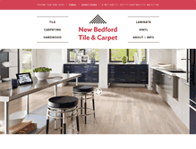 Tablet Screenshot of newbedfordtileandcarpet.com